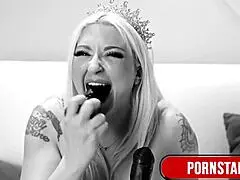 this beautiful curvy blonde leya falcons tight spot begs for big dildos in close up homemade solo video