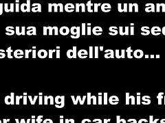 Cuckold Driving? Wife Fucks In Backseat!
