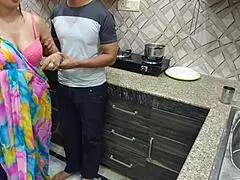 indian desi bhabhi gets fucked hard by devar first time in kitchen
