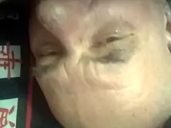 Amateur senior couple 69 pussy licking and cock sucking