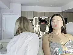 Asian beauty got a facial waxing?