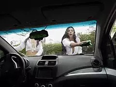 a pair of latinas flaunt their big asses to lure clients and fuck them hard - melany latina