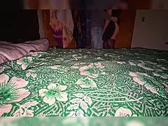 Divorced milf has homemade sex after drinks with young guy thinking light is lamp