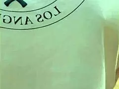 Wifey Changes Shirt Exposing Her Tits 😏