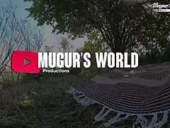 black anamary gets fucked outdoor in forest