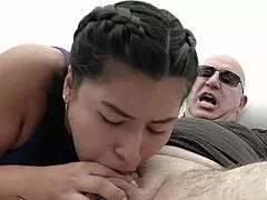 Curious Goddess Sucks Blonde Big Ass!