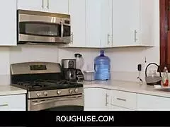 busty blonde kitty gets drilled outdoors while asian girlfriend watches