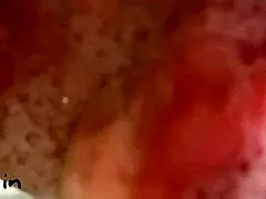 Excitement in the bathroom