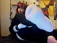 the dirty socks get worshiped in her mouth