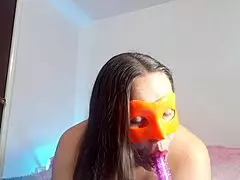 Bar waitress films first masturbation video for her indulgent girlfriend