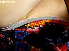 Crazy big load explodes on gorgeous big ass, covering her round cheeks in milf cumshot