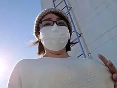 Married woman gets excited masturbating outdoors