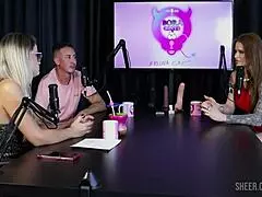 i'm tati weg in bora cast wit bruna carlos, feelin so sexy in sheer red lingrie