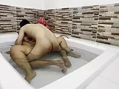 i'm a latina milf cheating with a huge cock, riding and moaning in the pool