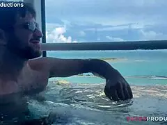 Lili Cocksinhell and Dave March enjoy the cruise with blowjobs