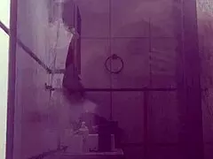 Stepmom bathroom sex: big tits, huge ass, monster cock action