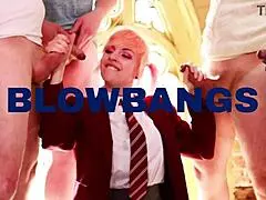 British 18 year old sucks older stranger's cock