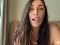 Milf pornstar licks nipples intensely