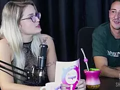 compilados da jujube delicia no bora cast com bruna carlos sheer red