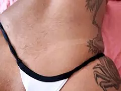 my hot stepsister tempted me with tight shorts, i fucked her ass and made her fart cum