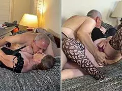 granny darke, you're such a cocksucker with those multiple dildos fucking you.