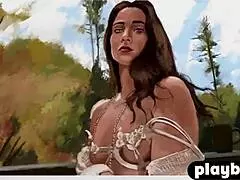 cozy striptease with alexandra belle and sexy milf model, she showed her nice ass while undressing, what about you?