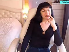 Helga Muah aka Jessy Chair, are you teasing and stripping while caressing your clit?