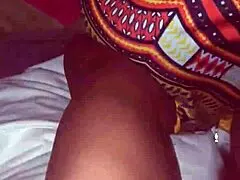 Black Puerto Rican milf masturbates pussy with toys