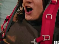 big tits redhead milf fucks big cock guy after hot masturbation