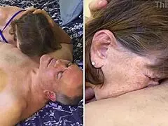 Intense granny carmen cordon bleu cocksucking adventure.