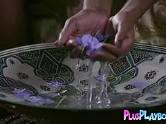 perfect black bruna rocha poses naked, showing her amazing natural body.