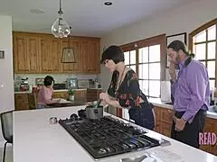 Why cook while taking my dick? Study with my cock in your mouth, stepfamily?