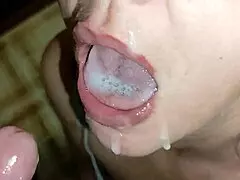Cum in mouth cum facial oral creampie amateur mature milf housewife