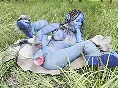 Avatar monika fox big prolapse hard dildo anal and pussy fuck squirt in nature