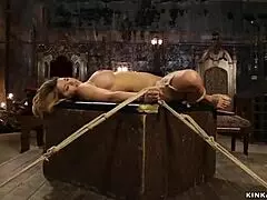 lesbian doms use whips and toys on milf