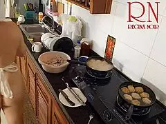 nudist housewife regina noir cooks at the kitchen naked maid naked housewife c1
