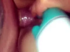 Hot milf squirting powerfully during intense play