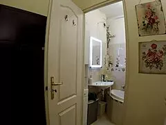 All natural big tits big ass hot brunette babe tries on fashion lingerie for a porn casting