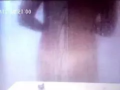 German wife cum in shower - hide cam