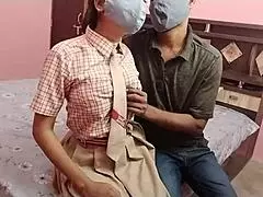 Desi Virgin Teen Gets First Doggy Style Fuck