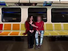 mature wife masturbates stranger on train