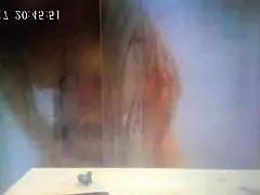 German wife cum in shower - hide cam