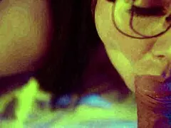 Lustful man pisses on milf tits and ass fucks her