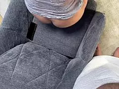 Petite Brunette Teacher Teases Big Cock Guy For Handjob Without Orgasm