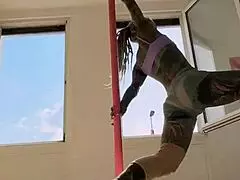 Dancing on the pole and enjoying the good moments in life thanks to 2beepole for teaching me new skills -- inkedgirl d