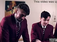 Horny Students Gangbang Huge Tits BBW Mature Teacher In Classroom