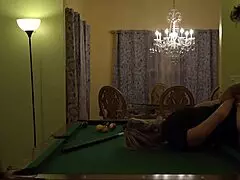 Hot Milf Wife Gets a Hard Handling on Pool Table Huge Tits Rocking