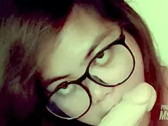 Amateur Filipina Ms Emma performs solo blowjob on dildo