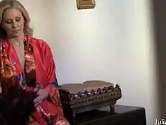 Does Lingerie Strip-Tease Julia Ann Flaunt Her Big Butt?