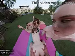 Vr bangers feature super hot sex with four sexy college girls